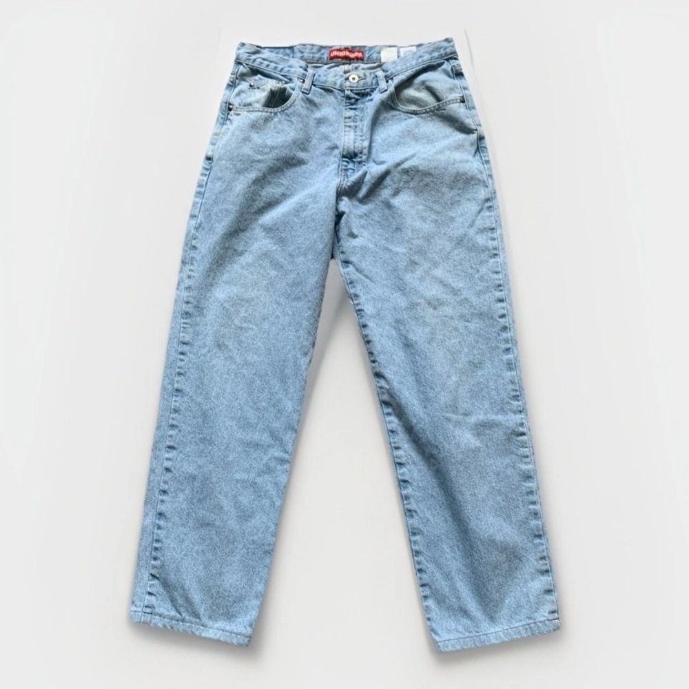 Vintage Union Bay Jeans Mens 34x32 Light Wash Dad Fit Slightly Tapered Y2K